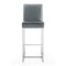 Manhattan Comfort Element 29" Faux Leather Bar Stool in Graphite and Polished Chrome BS010-GP - alternate 3